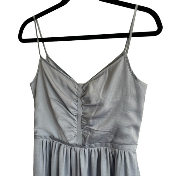 NWT Banana Republic Shirred Dress, Blue Cloud, Size 6 - Picture 4 of 10